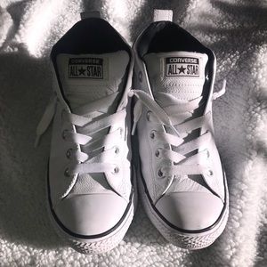 White Leather Converse